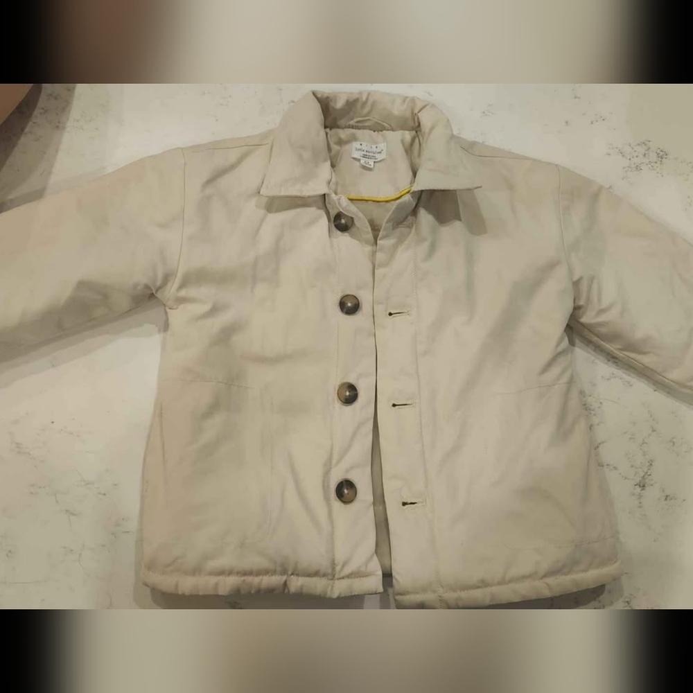 Rise Little Earthling Cream Puffer Jacket for Kids